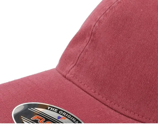 Flexfit-Flexfit Washed Cotton Dad Cap Maroon - Red