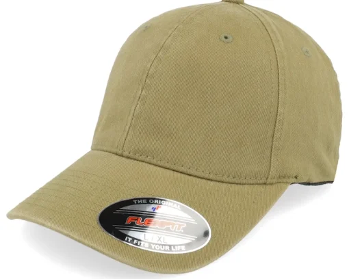 Flexfit-Flexfit Washed Cotton Dad Cap Maroon - Red