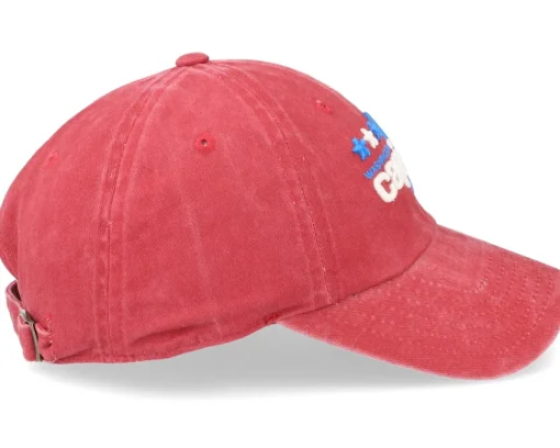 Dad Cap-American Needle Washington Capitals New Raglin Dark Red Dad Cap -
