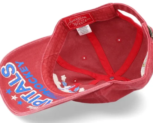 Dad Cap-American Needle Washington Capitals New Raglin Dark Red Dad Cap -