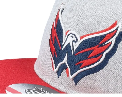 Snapback-Outerstuff Washington Capitals NHL Deadstock Heather /Navy/Red Snapback - Grey
