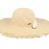 Straw Hat-Rip Curl Wategos Fringed Boho Hat Naosral Straw Hat -