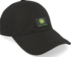 Dad Cap-John Deere Water Resistant Dad Cap - Black