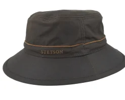 Clearance Stetson Waxed Cotton Brown Bucket -