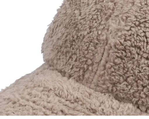 Dad Cap-Wei Wera Teddy Khaki Soft Cap - Beige