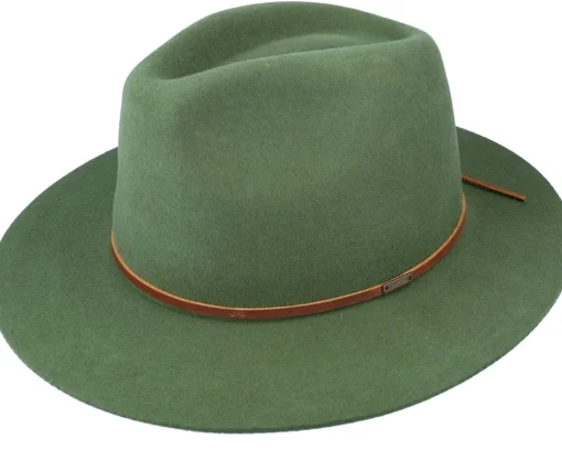 Online Brixton Wesley Clover Green Fedora -
