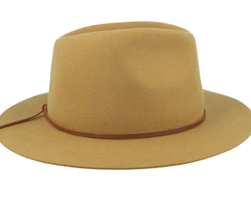 Best Brixton Wesley Packable Golden Brown Fedora -