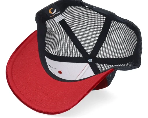 Trucker | Velvet Caps-Calza Pennello Western Outlaws & Cowboys Velvet /Black A-frame Trucker - Red