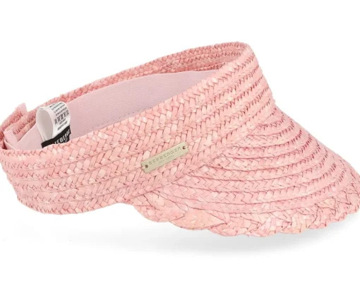 Clearance Seeberger Wheat Braid Visor - Pink
