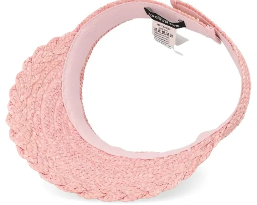 Clearance Seeberger Wheat Braid Visor - Pink