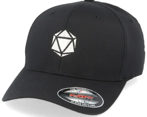 Flexfit-Gamerz White D20 Black Flexfit -