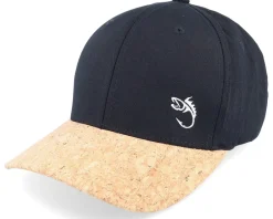 Online Skillfish White Fish Hook Logo Black/Cork Flexfit -