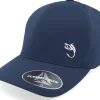 Flexfit-Skillfish White Fish Hook Logo Delta Fit Navy Flexfit - Blue