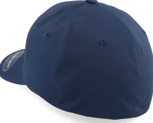Flexfit-Skillfish White Fish Hook Logo Delta Fit Navy Flexfit - Blue