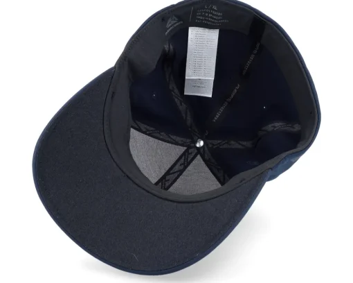 Flexfit-Skillfish White Fish Hook Logo Delta Fit Navy Flexfit - Blue