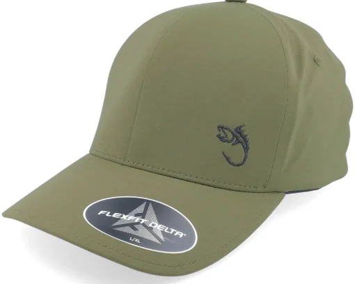 Flexfit-Skillfish White Fish Hook Logo Delta Fit Navy Flexfit - Blue