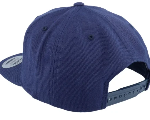 Outlet Skillfish White Fish Hook Logo Navy Snapback - Blue