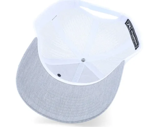 Trucker-Skillfish White Fish Hook Logo Navy/White/Heather Trucker - Blue
