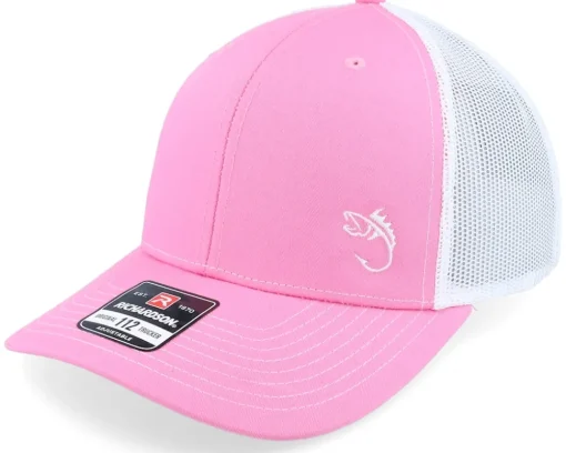 Trucker-Skillfish White Fish Hook Logo Navy/White/Heather Trucker - Blue