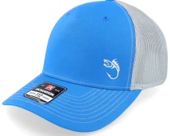 Trucker-Skillfish White Fish Hook Logo Navy/White/Heather Trucker - Blue