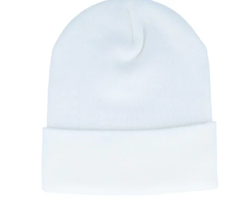 Cuff Beanies | Blank Beanies-Beechfield Original Patch Beanie Cuff - White