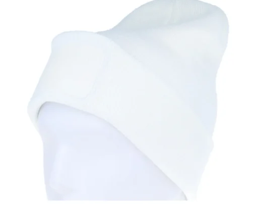 Cuff Beanies | Blank Beanies-Beechfield Original Patch Beanie Cuff - White
