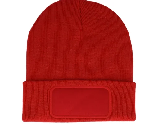Cuff Beanies | Blank Beanies-Beechfield Original Patch Beanie Cuff - White