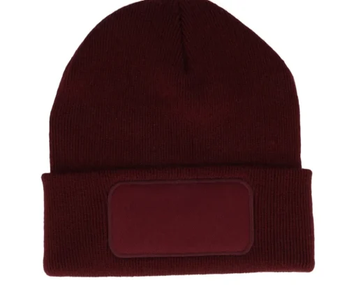 Cuff Beanies | Blank Beanies-Beechfield Original Patch Beanie Cuff - White