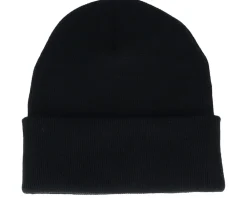 Cuff Beanies-Origami White Paper Wolf Black Cuff -