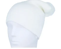 Pom Beanies-Beechfield Pom Blank Beanie - White