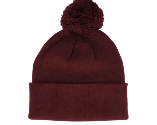 Pom Beanies-Beechfield Pom Blank Beanie - White