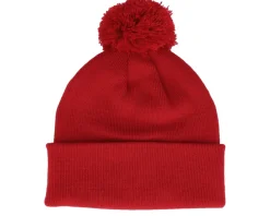Pom Beanies-Beechfield Pom Blank Beanie - White