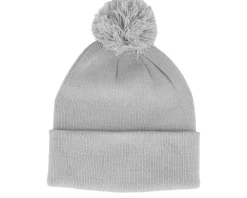 Pom Beanies-Beechfield Pom Blank Beanie - White