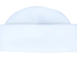 Short Beanies-Beechfield White Short Blank Beanie -