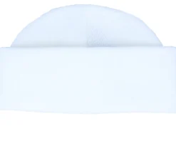 Short Beanies-Beechfield White Short Blank Beanie -