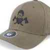 Outlet Bearded Man Wild Life Axe Logo Olive Flexfit - Green