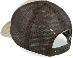 Trucker-Wild Spirit Wild Life Eagle Patch Khaki/Coffee Trucker -