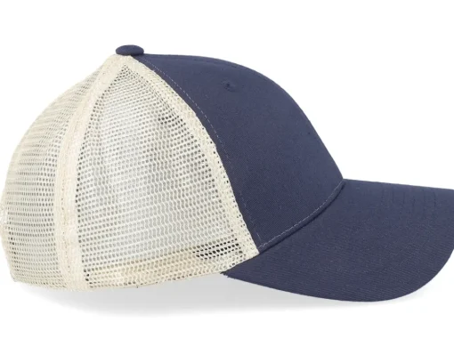 Discount Wei Wilja Blue/Beige High Crown Trucker Cap -