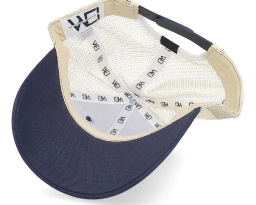 Discount Wei Wilja Blue/Beige High Crown Trucker Cap -