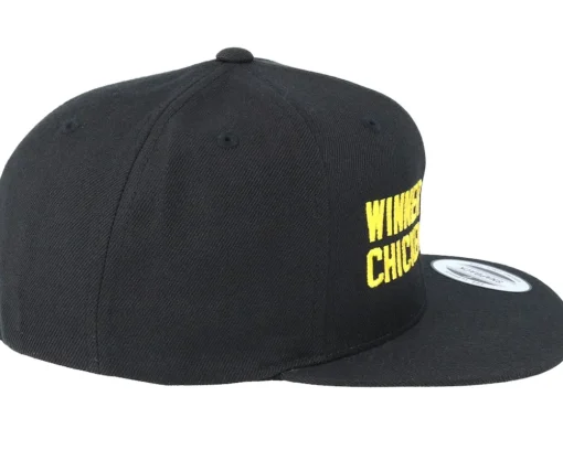 Best Iconic Winner Winner Chicken Dinner Black Snapback -