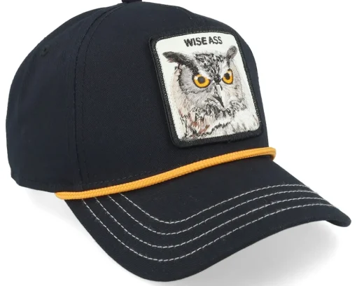 Adjustable-Goorin Bros. Wise Owl 100 Twill A-Frame Adjustable - Black