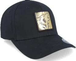 New Iconic Wolf Gold Patch Black Flexfit -