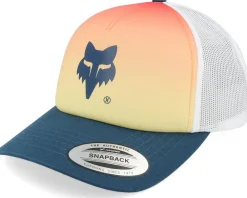 Outlet Fox Women Elevated Foam Orange/White/Navy Trucker Hat -