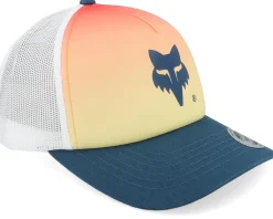 Outlet Fox Women Elevated Foam Orange/White/Navy Trucker Hat -