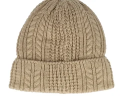 Online Under Armour Women Halftime Cable Knit Beanie Camel Cuff - Beige