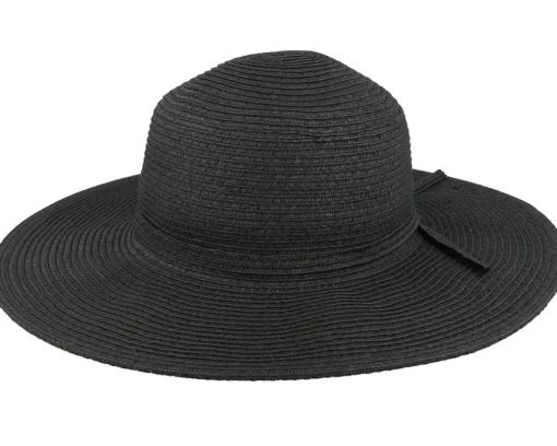 Discount Sur la tête Womens Brighton Black Sun Hat -