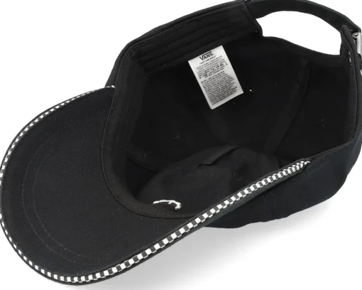 Skate-Vans Womens High Standard Hat Black/White Dad Cap -