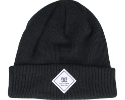 Skate-DC Womens Label Beanie Black Cuff -