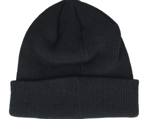 Skate-DC Womens Label Beanie Black Cuff -