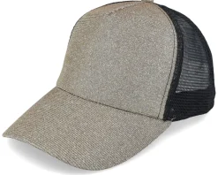 Trucker-Result Womens Ponytail New York Sparkle Cap Gold Trucker - Yellow